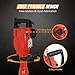 F2C 2200W Electric Demolition Jack Hammer - Heavy Duty Concrete Breaker Power Tool Kit, 2 Chisels & 2 Punch Bits, Gloves, Protective Case for Concrete, Wall, Brick, Tile & Foundation Demolition