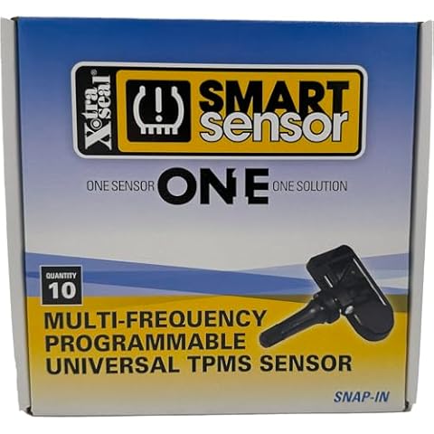 Xtra-Seal Smart Sensor 17-43041 Snap in Multi-Frequency Programmable Universal TPMS Sensor (Box of 10) Cover