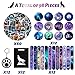 Wolf Party Favors 98PCS Galaxy Wolf Theme Birthday Party Supplies with Slap Bracelets, Stickers, Key Chains, Pin Badges and Gift Bags for Kids Boys Girls Wolf Birthday Party Decorations Supplies