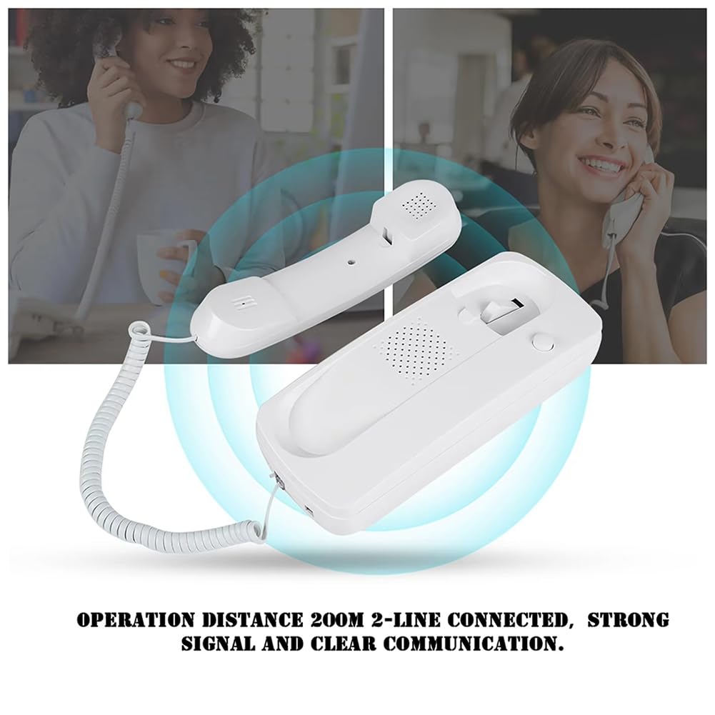 Nouveau Talkie-Walkie Audio Non Visuel Talkie-Walkie Filaire Interphone Bidirectionnel Interphone Audio Villa Bureau à Domicile Non Visuel