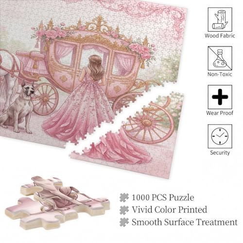 Rompecabezas para adultos de 1000 piezas, puzzle de madera decorativo de gran danés 6