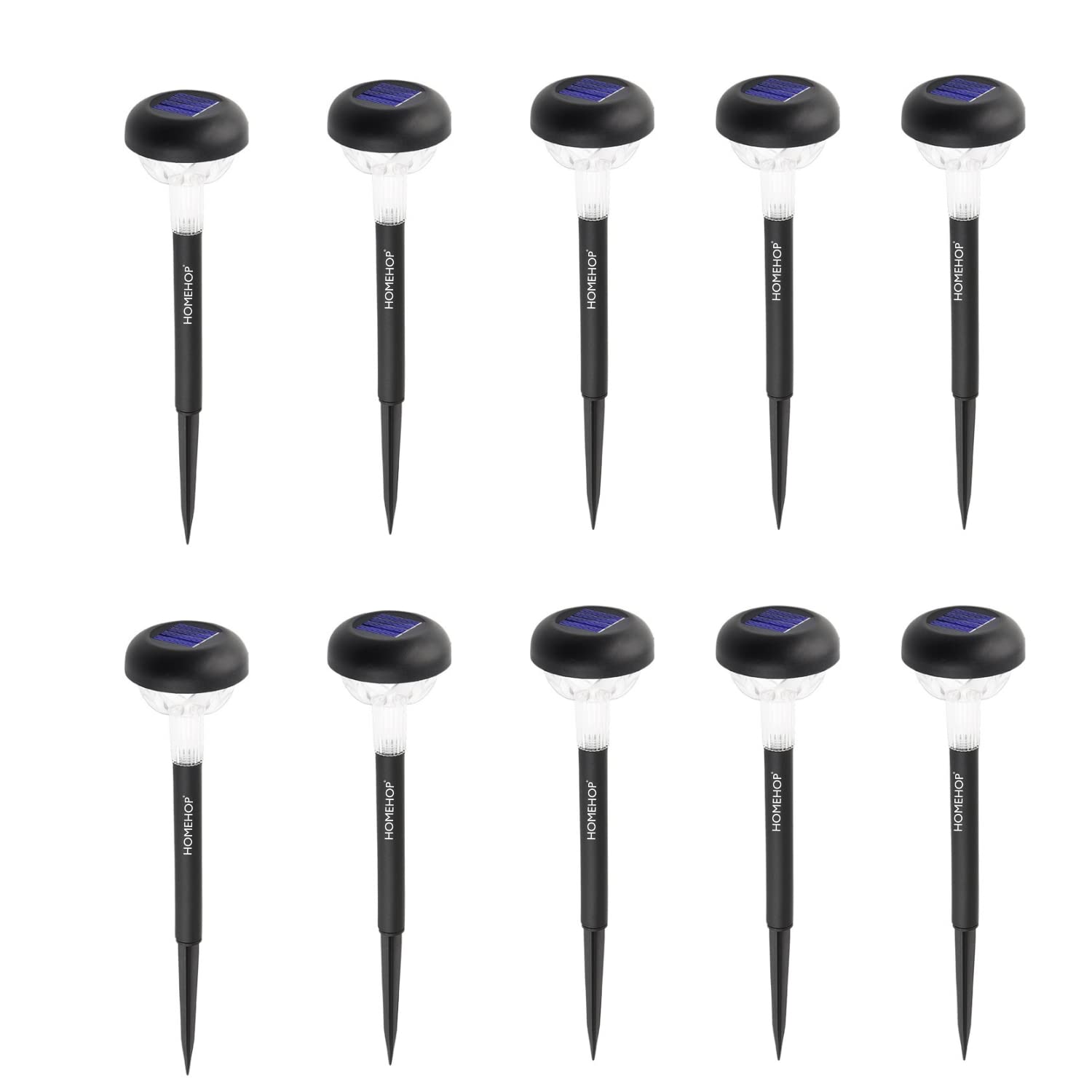 Homehop Acrylonitrile Butadiene Styrene Led Solar Path Light For Home Outdoor Garden Waterproof Decoration Landscape Bollard Flickering Flame Lamp Auto On/Off (Multicolor, Pack Of 10) (B0C1KRMZ39) Amazon Price History, Amazon Price Tracker