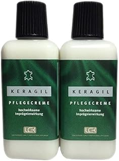 KERAGIL Lederpflege Creme 2 Flaschen je 150 ml von LCK Keralux. Sehr gut für Longlife Leder geeignet!
