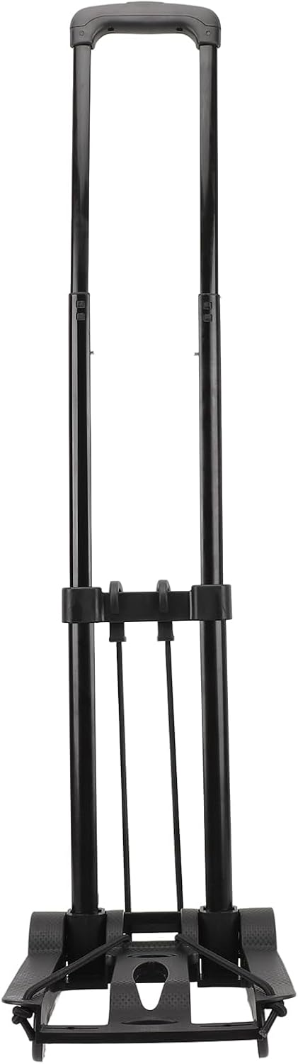 Folding Hand Truck Portable Large Capacity, Heavy Duty Luggage Cart with 4 Secure Wheels, Foldable and Sturdy Design - Lightweight Convenience, Multipurpose Use for Shopping and