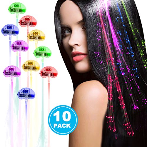 Acooe 43223-14417 10 Pack Led Hair Lights, Optics Flashing Barrettes thumb #6