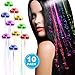 Acooe 10 Pack LED Hair Lights, Optics Flashing Barrettes for Party, Bar Dancing, and Light Up Hair Accessories