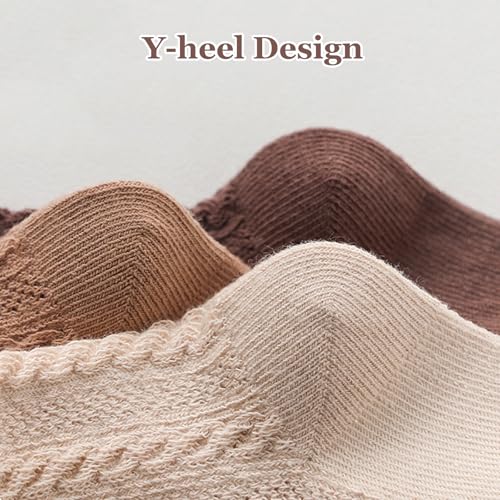 Meeshine 5 Pack Toddler Girls Ruffle Socks Eyelet Lace Trim Cotton Frilly Princess Dress Mesh Ankle Socks for 0-3T Infant3