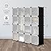 LANGRIA Closet Cube DIY Modular Cubby Shelving Storage Organizer Extra Large Wardrobe with Clothes Rod, Furniture for Clothes (30 Cubes (72‘’ x 18.5'' x 86''))