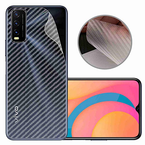 Image of Compatible with Vivo Y20 Back Screen Protective Film Carbon Fiber Skin Transparent Screen Guard Sticker