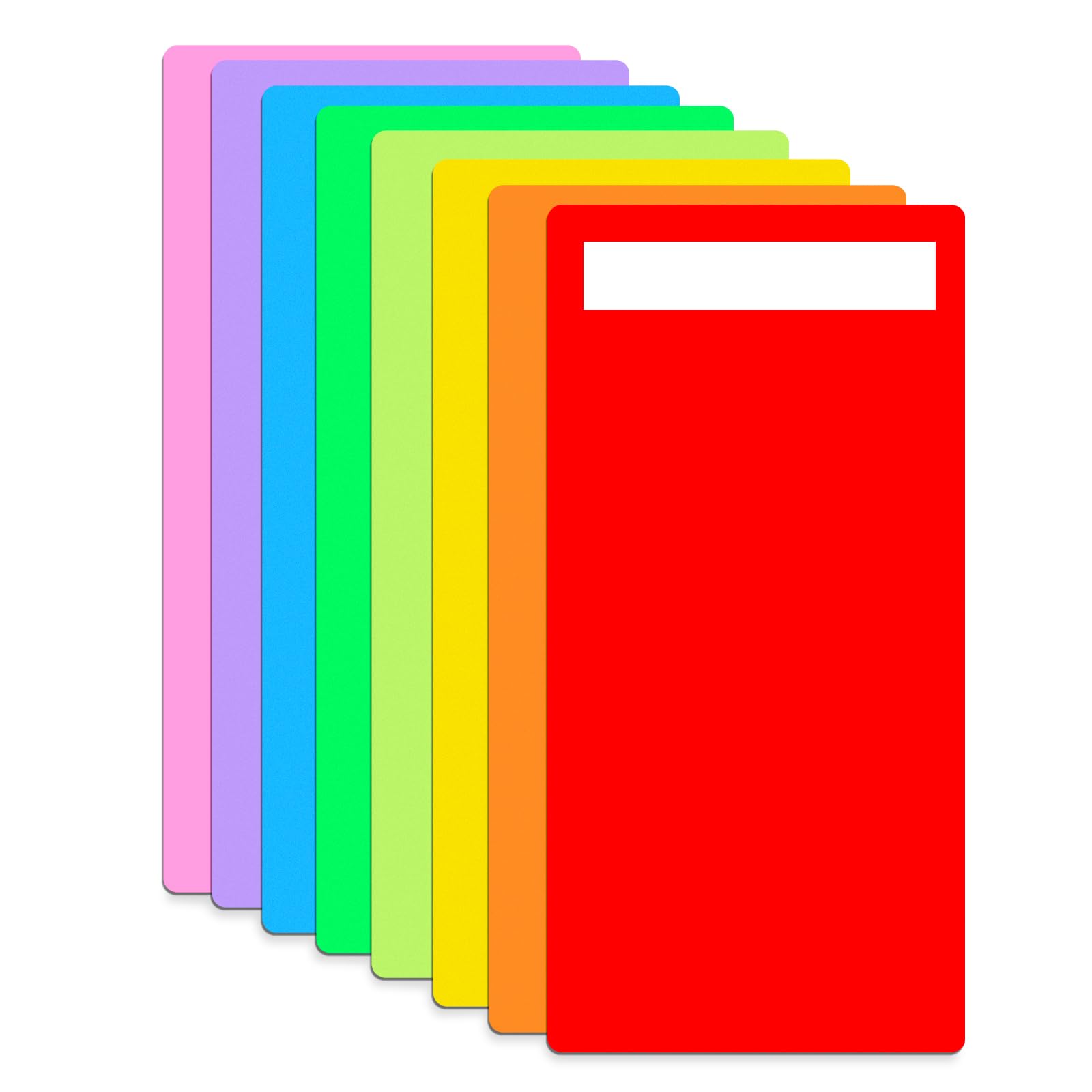 16 Pack Library Shelf Dividers Book 6 x 12 Inch Comic Book Dividers with 20 Pc Repositionable Sticker Colorful Shelf Partitions for Home Library Back to School Classroom and Teacher Supplies