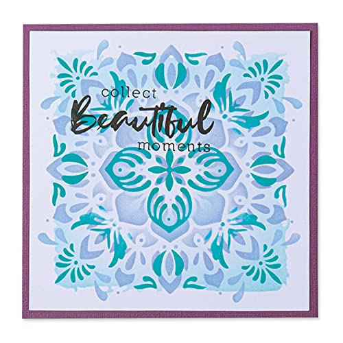 Sizzix Layered Stencils 4PK Mosaic Flowers by Jessica Scott, One Size - Image 4