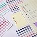 3200 Pieces Small Colored Dots Sticker 1/4 Inch Tiny Round Coding Labels Circle Dot Stickers Removable Color-Code Stickers for Bottles, Documents, 50 Sheets, 80 Colors
