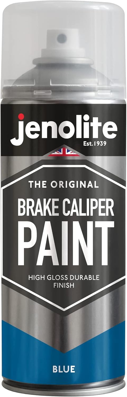 JENOLITE Brake Caliper Spray Paint | BLUE GLOSS | Brake and Caliper Restoration Spray Paint | Durable Finish and Heat Resistant | 400ml | RAL