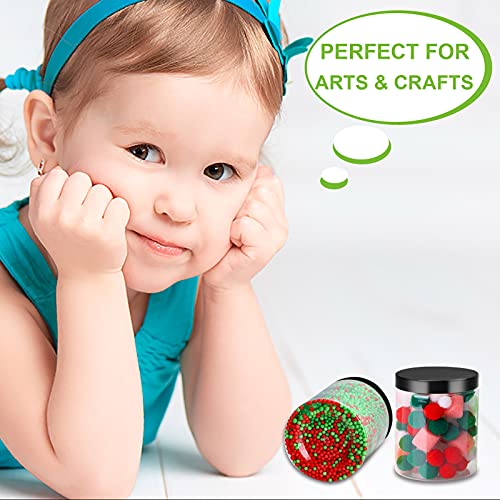 Aoeoe 32 Pack Plastic Jars With Lids, 8 Oz Plastic Mason Jars, Clear Slime Containers, Round Storage Jars Bulk, Wide-Mouth Jars For Kitchen And Household Food Storage Of Dry Goods, Creams And More #TOP5