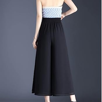 Amazon | [FDGFJ] レディース ガウチョパンツ ワイドパンツ