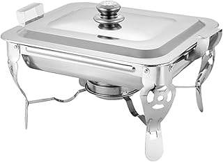 YARNOW Prateleiras De Armazenamento Rechaud Fogão Grelhado Bandeja De Cantina Suporte De Alimentos De Buffet Panelas De Buffet Aquecedor De Servidor De Buffet Bandeja De Prato De Buffet