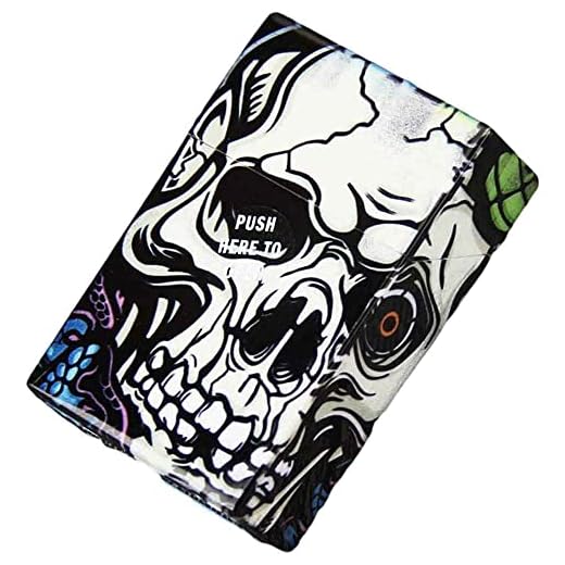 YQWYS 95MM20 Paquete de Caja de Cigarrillos de plástico de Color Original de Apertura automática, pitillera con Estampado de Fantasmas, Estuche de Cigarrillos Conveniente y Personalizado,B