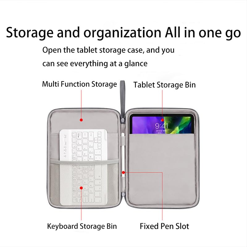 Housse de protection pour tablette 9 à 11 pouces noire Initail