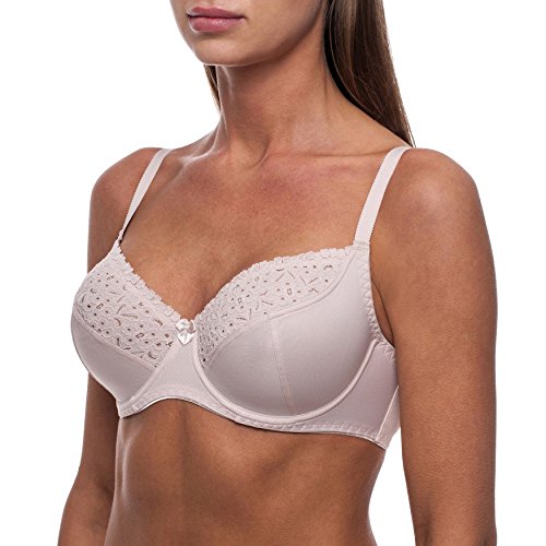 Image of Minimizer Bra with Underwire, Unlined Lace, Full Coverage