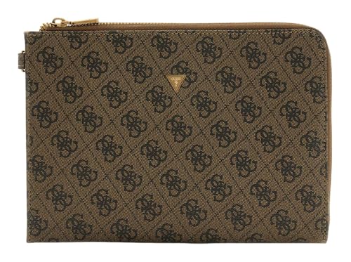 GUESS bolso de mano Milano Clutch Coffee marrón