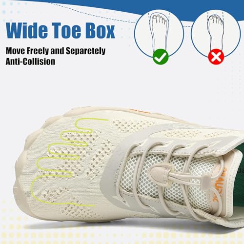 Image of SAGUARO Womens Mens Barefoot Shoes Minimalist Trail Runner Wide Toe Box Zero Drop Outdoor Cross Training Shoe