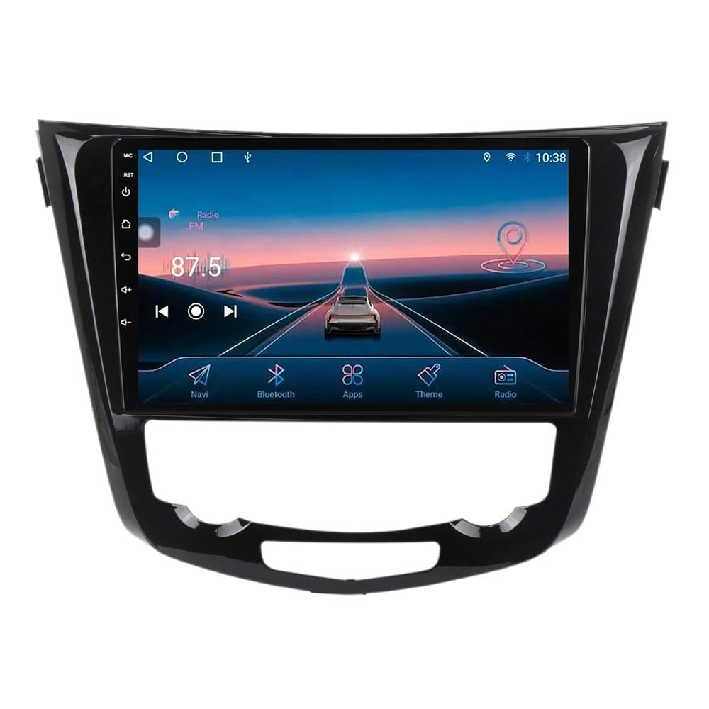 Radio de coche Android 12 con pantalla táctil HD de 10 pulgadas para Nissan X-Trail 2013-2017, CarPlay y Android Auto, RDS, DAB, GPS, Bluetooth 5.0, audio HiFi, cámara de respaldo, control del volante