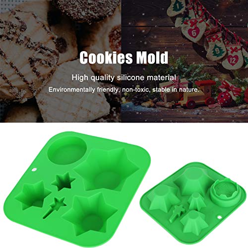 Molde de silicona para pastel con diseño de árbol de Navidad miniatura 2