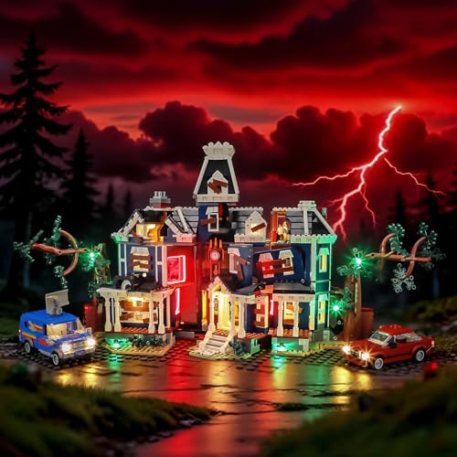 BRIKSMAX LED Beleuchtung für LEGO Icons Stranger Things: The Creel House 11370 kompatibles Licht Set für Bausteine - Ohne Lego Set Premium Deko licht für Modellbau