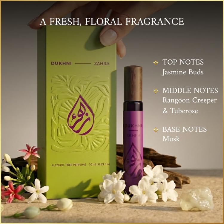 Dukhni Zahra Non-Alcoholic Perfume Spray | Fresh Floral Scent