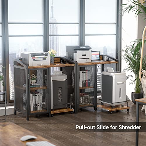 image for Unikito 3-Tier Lateral Office Filing Cabinets with Socket and USB Char