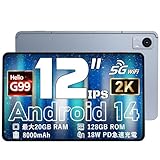 タブレット 12インチ Android14 G99 Hitabt P30A 20GB+128GB+2TB TF拡張、Helio G99 8コアCPU 2.2Ghz、Android 14 タブレット、2K IPS大画面、 8000mAh 18W PD急速充電、四つのスピーカー+ゲームタブレットPC