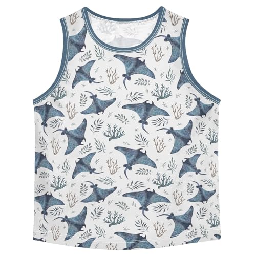 Baby Boys Sleeveless Tank Top Devilfish Toddler Athletic Vest 3-10T