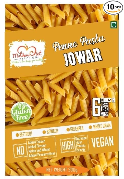 Gluten Free Jowar Penne Pasta 200g | No Maida No Sooji | Power of Millets I