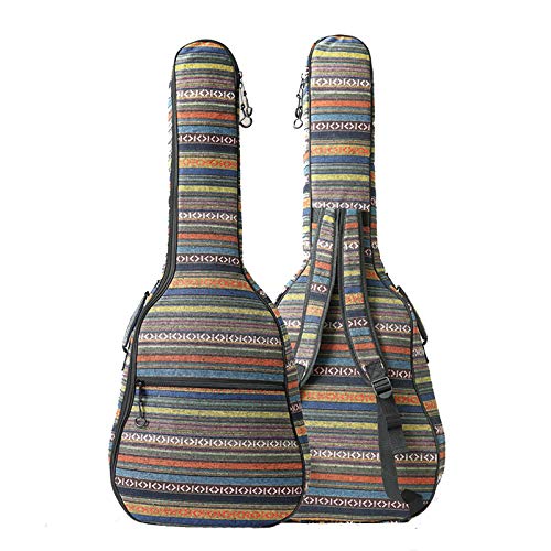 Étui de Guitare rembourré Sac de Guitare Folklorique de 41 Pouces et Sac de Guitare de Coton Sac d’instrument de Musique… - Les Beatles, Paul McCartney, John Lennon, RIngo Starr, George Harrison Étui de Guitare rembourré Sac de Guitare Folklorique de 41 Pouces et Sac de Guitare de Coton Sac d'instrument de Musique…