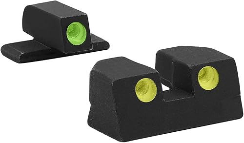 MEPRO Tru-Dot Tritium - Miras nocturnas compatibles con Sig p320 sig p226 sig p365 tritium dots Glow on Sight Auto Illuminated Meprolight - Miras de
