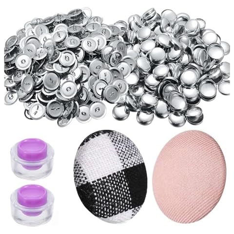 Yksiahfi 100pc DIY Cover Button Kit Cover