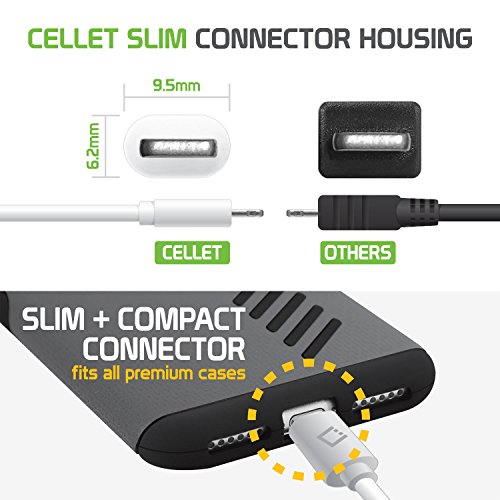 Câble Lightning synchro rapide Cellet noir 1m pour batterie iPhone XR - 3
