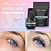 Crystal Clear Professional Eyelash Extension Glue | Super Strong Clear Lash Adhesive for Long Lasting Semi Permanent Individual Lash Eyelash Extensions | 1-2s Fast Drying / 7 Weeks Retention