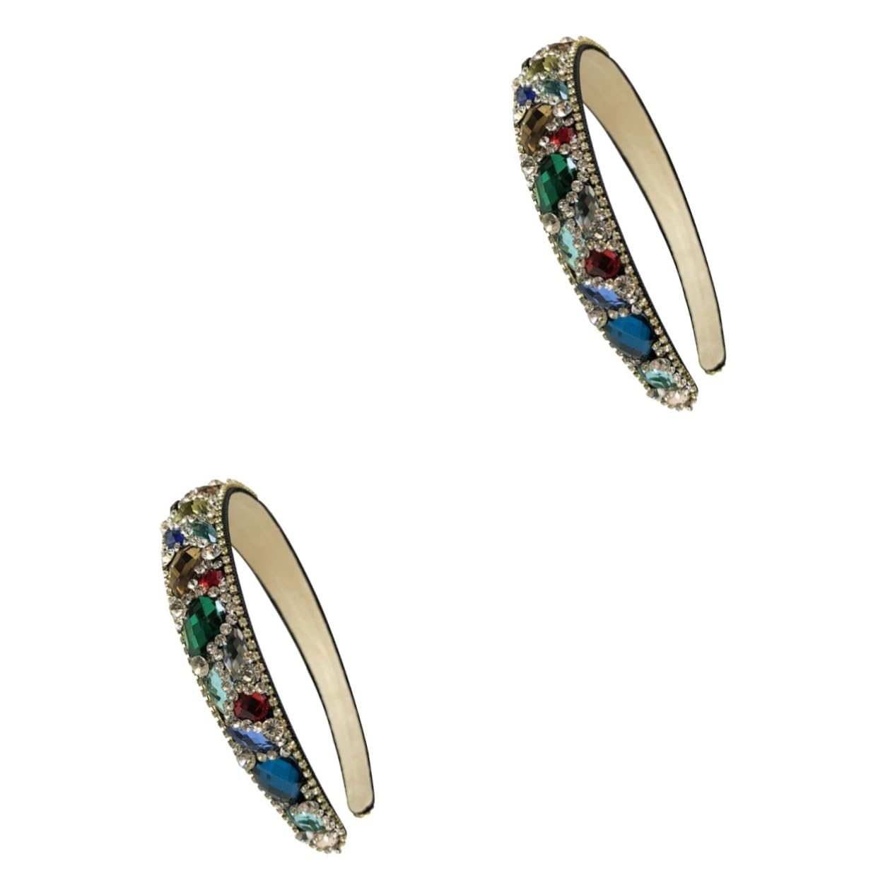 Beaupretty 2 Piezas Banda De Pelo Bohemio Diadema Ancha Tocado De Mujer Diadema Para Mujer Envoltura De Pelo Satinado Para El Cabello De Boda Perder Emitir Tarjeta Cabello Corto
