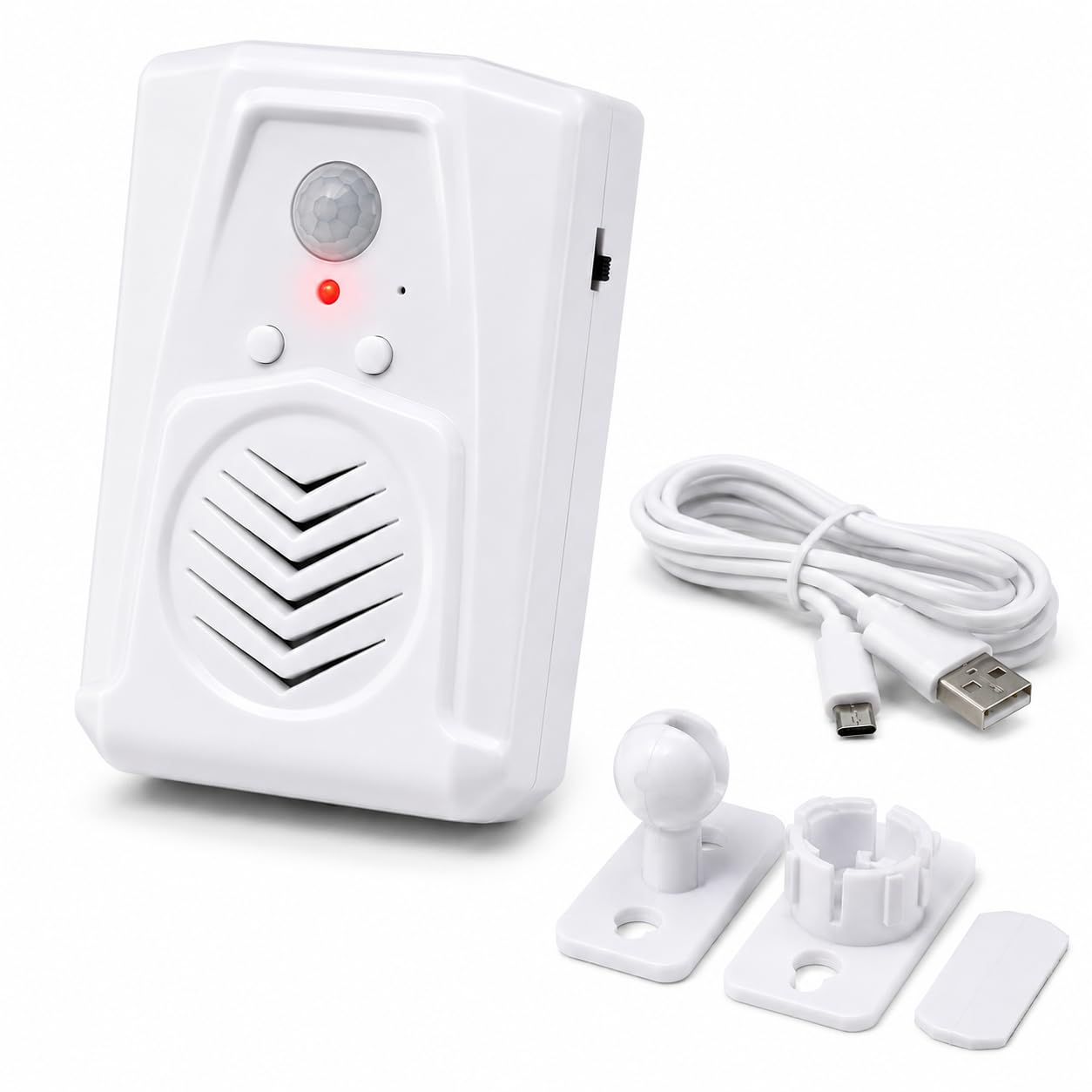 Blackt Electrotech Smart Voice-Logic PIR Motion Sensor Speaker – Programmable MP3 Audio Alert & Door Greeter System – Wired DC 5V USB Powered-image-48