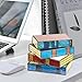 Kqcibz Stacked Books Lamp Home Decor Nightstand Table Lamps Glass Vintage Reading Book Lamp Stained for Household Reading Light Easy to Use