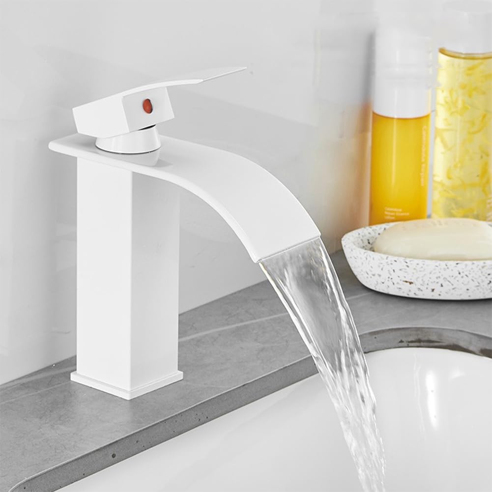 YLXD Wasserfall Wasserhahn Mit Ausziehbarer Brause - Mischbatterie Für Bad & Küche