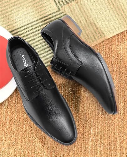 Image of ARAMISH Men's Genuine Leather Lace Up Office Formal Shoes