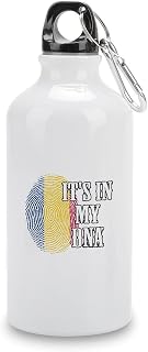 It's in My DNA Fingerprint Chad Water Bottles Chad Flag Insulated Stainless Steel Water Bottles 14 OZ Portable Leakproof Bike Water Bottle for Sports And Travel