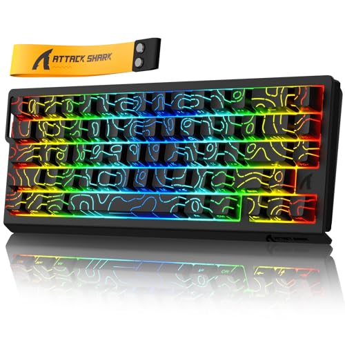 MAMBASNAKE Attack Shark X68 HE sbhgK[ L[{[h }OlbgXCb` (ubN)