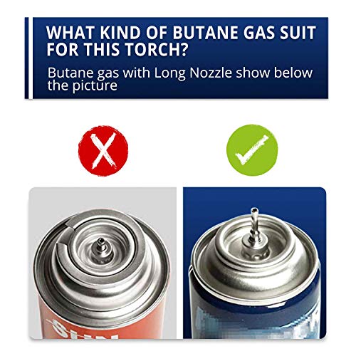 Sondiko Kitchen Torch S901, Blow Torch, Refillable Butane Torch With Safety Lock And Adjustable Flame For Diy, Creme Brulee, Bbq And Baking, Butane Gas Not Included #TOP4