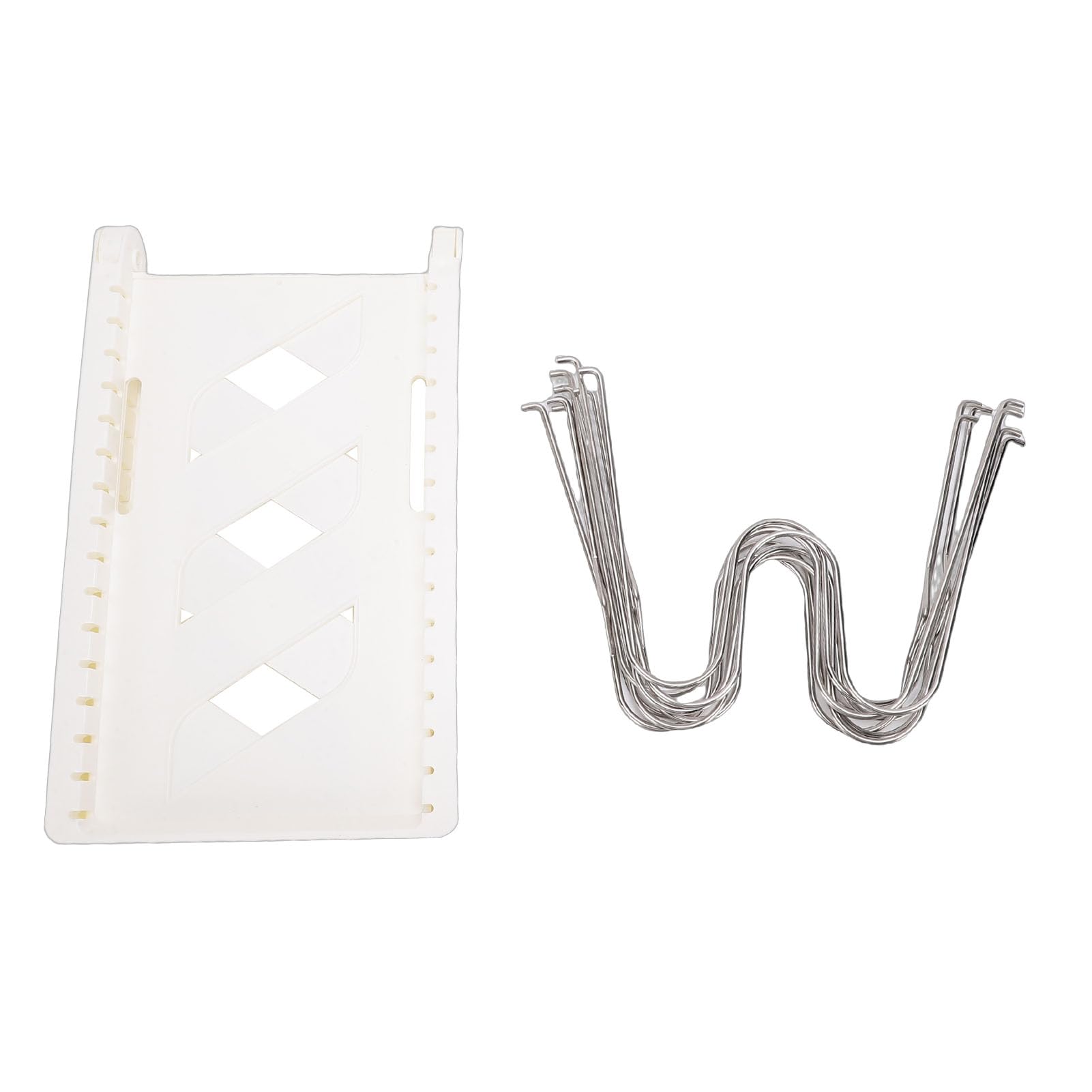 Fockety Organizzatore per Pentole e Padelle, 8 Divisori Regolabili in Acciaio Inossidabile con Design Verticale Pieghevole e Girevole, Fessure a Forma di U per Riporre la Dispensa (WHITE)