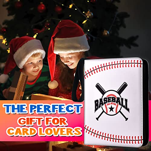 Dyfais CB-B-1 Baseball Card Binder With Sleeves 900 Pockets, Baseball Gifts For Baseball Cards Collector, Baseball Card Storage Baseball Cards Ring Holder Organizer Album Baseball Gifts thumb #5