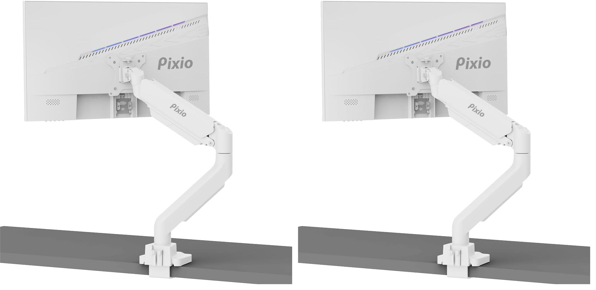 Amazon.co.jp: Pixio PS2S White モニターアーム 白 シングル 17-49
