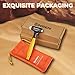SINSEN Car Window Breaker, Seabelt Cutter, Aluminum Safety Hammer to Break Glass, 3-in-1 Emergency Kit, Fireproof All-Metal Escape Tool, Automotive Survival Accessories for Roadtrip, Gold, 1-Pack